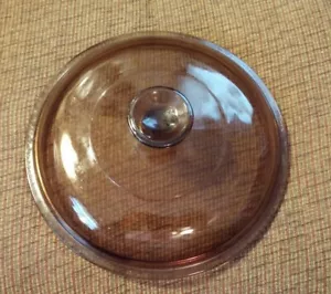 Coperchio di ricambio vintage Pyrex Visions Ambra # V-2.5-C - Foto 1 di 4