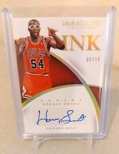 2014-2015 Horace Grant Chicago Bulls Panini Immaculate Ink #6/10 Blue Ink