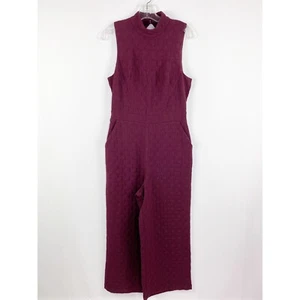 Anthropologie Eva Franco CHARLEY Wide Leg Jumpsuit Gr. S Plum Purple NEU - Bild 1 von 7