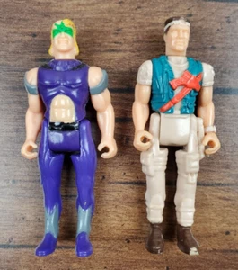 Lote de figuras de 2,5" de colección 1994 Tyco Battle Tech Crewman Nicolai Malthus & Adam Steiner - Imagen 1 de 5