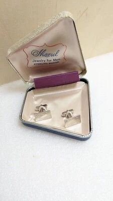 Gemelos vintage de plata de ley Marvel en caja nuevos Foto 1 de 4