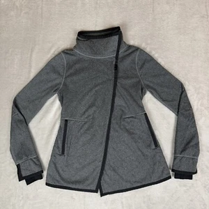 Ivivva Lululemon Big Business Wrap Jacket Youth Girls Sz 12 Gray Cozy Soft - Picture 1 of 17