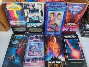 Lot of 8 Star Trek VHS Tapes - Picture 1 of 3