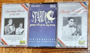Stardust Benny Goodman Lets Dance Legendary Bands Jazz BIG BAND 3 lot cassette - Picture 1 of 3