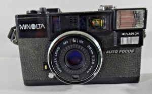 C1981 MINOLTA HI-MATIC AF2 35mm FILM CAMERA POINT & SHOOT Untested Japan - Picture 1 of 14