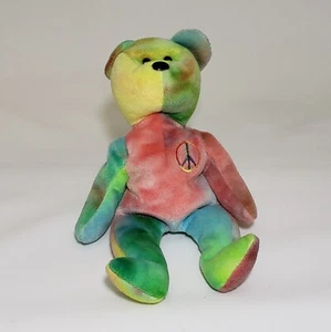 Peace Beanie Baby tie dye - Picture 1 of 9