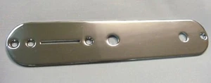 CHROME CONTROL PLATE FOR REPLACE OR REPAIR TELE GUITAR - Bild 1 von 2