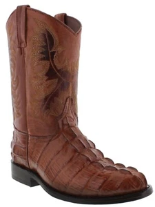 Bota vaquera de coñac occidental para hombre con estampado de cola de cocodrilo Roper Bota Rancho talla 13,5 - Imagen 1 de 5