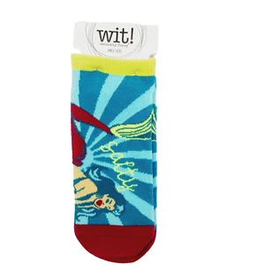 Wit! Calcetines tobilleros mujer niño salado dulce sirena océano agua azul vino NUEVOS NUEVOS CON ETIQUETAS - Imagen 1 de 7