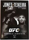2015 Topps UFC Champions Jon Jones vs Glover Teixeira Poster Card UFC 172