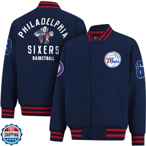 Ultra Game NBA Official Men’s Game Time Varsity Jacket - Unisex, Philadelphia - Bild 1 von 5