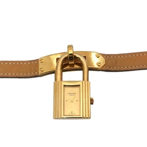 HERMES Kelly Watches Quartz Gold Dial Vintage Cadena Ladies Watch 90288569 - Picture 1 of 8