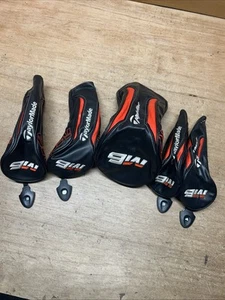 Set of 5 Taylormade M6 Driver Fairway Hybrid  Headcovers w/ Adjustable Tags B1 - Picture 1 of 5