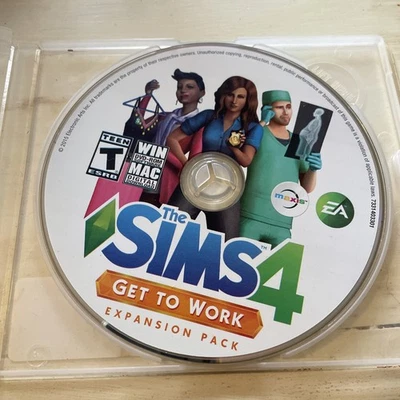 The Sims 4 Get To Work - PC just clear case WIN DVD-ROM MAC teen - Image 1 of 3