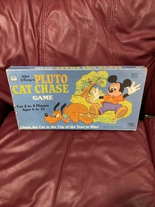 Juego de Mesa Walt Disney "Pluto Cat Chase", Vintage - 1980, Edades 6-10 LEER DESC - Imagen 1 de 3