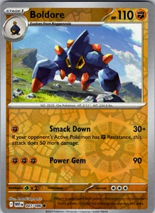 Boldore Reverse Holo 047/086 SV: White Flare Common - NM - Picture 1 of 2