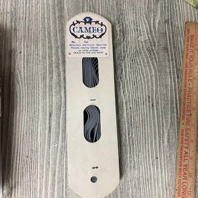 VTG Cameo 3/8” Velvet Ribbon Pale Blue Western Germany  Washable 10yds - Image 1 of 4