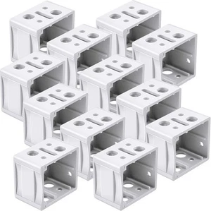 Jetec 12 Pieces 1 Inch Blind Brackets White Profile Box 1 inch, - Picture 1 of 7