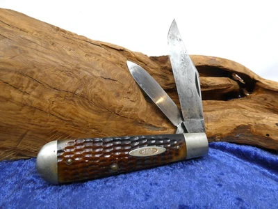 CUCHILLO PLEGABLE DE COLECCIÓN 1920-40 ESTUCHE PROBADO XX HUESO VERDE 6235 HOJA 1/2. ¡SÚPER BONITO! Foto 1 de 4