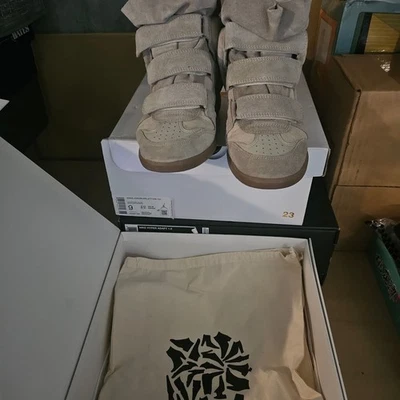 Zapatillas de cuña Isabel Marant Over Basket Bekett beige talla 40/9,5 Foto 1 de 4