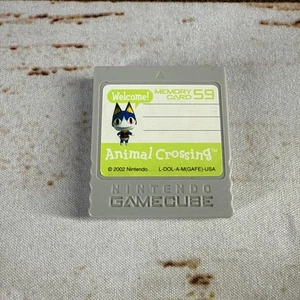 Animal Crossing Nintendo Gamecube Memory Card 59 DOL-008 Vintage 2002 Working - Picture 1 of 2