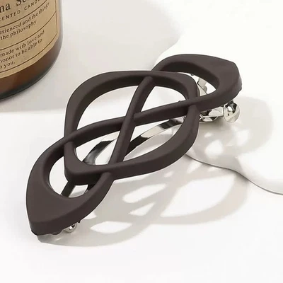 Pinza para el cabello French Paris decorativa fuerte sujeción sin deslizamiento para mujeres 1 pieza Foto 1 de 4