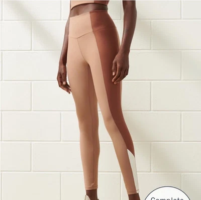 Abercrombie YPB Sculpt LUX Curve Love 7/8 Length Leggings Colorblock Size XS - Image 1 of 4