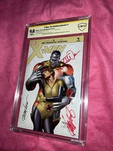 X-Men: The Wedding Special #1 KRS A CBCS 9.8 Signed By Nauck Claremont Mayhew - Picture 1 of 11