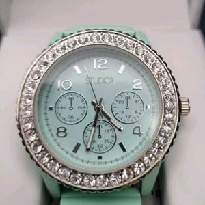 Damen Analog Uhr Studio Time Neu im Karton Modell STD3318T Seafoam grün erweiterbares Band - Bild 1 von 7