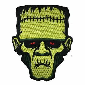 Frankenstein’s Monster head embroidered patch - Picture 1 of 1