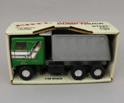 1:43 ERTL *GREEN & SILVER* KENWORTH COE Semi DUMP TRUCK *NIB* Stock #3203 - Image 1 of 2