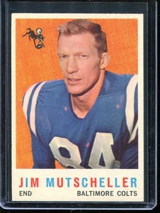 1959 Topps Football # 89 Jim Mutscheller NM-MT Near Mint to Mint - Picture 1 of 2