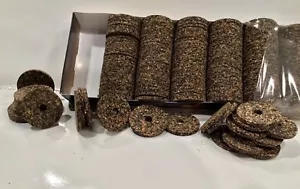 Cork Rings Mixed Grain #25 Inlay / Transition Rings 1/8" Thick,16 Rings - Picture 1 of 3