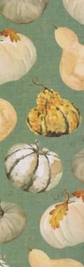 Squash/Gourds/Pumpkins #1 decorative paper,  laminated bookmark  - Picture 1 of 1