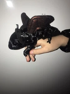 Folkmanis Hand Puppets Lot of 4 – Plush Black Dragon, Snake & Frog Puppets - Picture 1 of 7