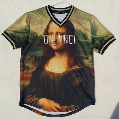 Hudson Outerwear Davinci/Masters Mona Lisa Gold trimmed Sz XL Jersey Shirt #028 - Image 1 of 4