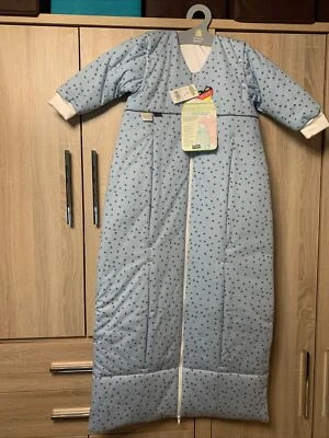 Winter Schlafsack 110-130 cm NEU Odenwälder Prima Klima Thinsulate mit Arm blau - Bild 1 von 2