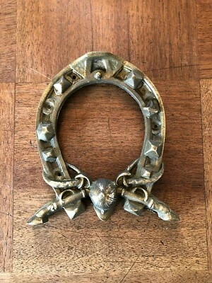 JOLI FER A CHEVAL EN BRONZE " PORTE - BONHEUR " - Photo 1/4