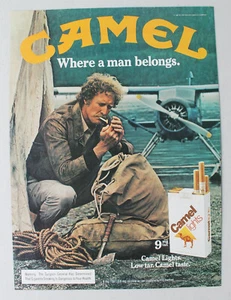 Camel Lights - floatplane Vintage Magazine Print Ad 1981 8 x 11 - Picture 1 of 1