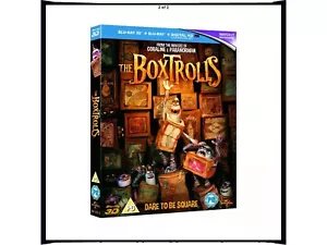 The BoxTrolls 3D Bluray, Lenticular Slipcover. Rare. New Sealed, FREE SHIPPING - Picture 1 of 3