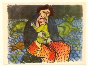 Gabriele Mucchi - der KRIEG - Lithografie nach Aquarell 1951 - Picture 1 of 1