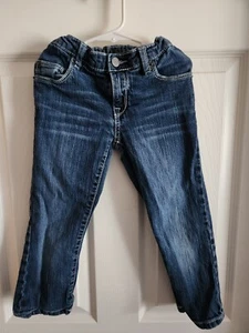 Girls 7 Mossimo Dark Wash Adjustable Waist Jeans - Picture 1 of 2