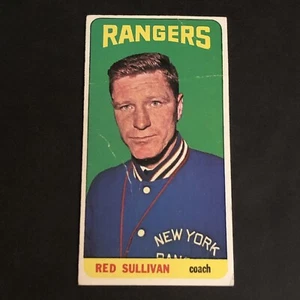1964-65 TOPPS HOCKEY TALL BOYS #29 GEORGE 'RED' SULLIVAN NEW YORK RANGERS - Bild 1 von 2