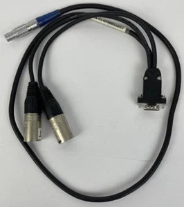Aphenol 15 Pin Connector 2 x Black Neutrik 3 pin XLR 1 x Lemo 10 Pin Male Cable - Picture 1 of 6