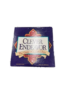 Clever Endeavor Deluxe Ed. Board Game by Mind Gm 1989 Vintage complete Free Ship - Picture 1 of 6