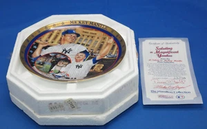 Plato numerado A Salute to Mickey Mantle New York Yankees Hamilton Collection - Imagen 1 de 12