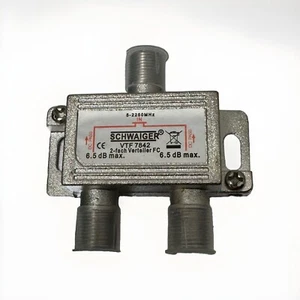 Schwaiger VTF7842 2 fach Sat Verteiler Splitter  5-2250Mhz Antennenverteiler - Picture 1 of 1