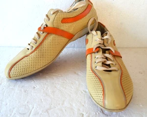 Italian Leather Men's Sneakers EU 41  US 8.5 Casual Lace Up Shoes Italy - Picture 1 of 12