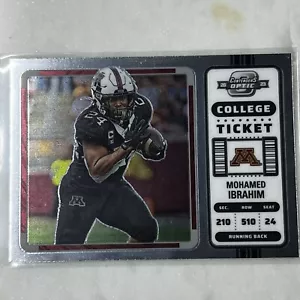 2023 Panini Chronicles # 19 Mohamed Ibrahim Minnesota Contenders Optic NM - Picture 1 of 2