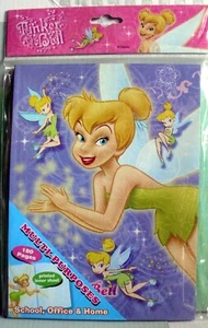 DISNEY TINKERBELL NOTEBOOK JOURNAL PRETTY PAPER - PURPLE COVER - SEALED  - Picture 1 of 2